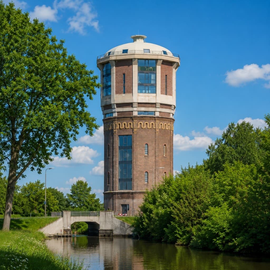 The Datalumina office, a converted water tower in Assendelft, the Netherlands